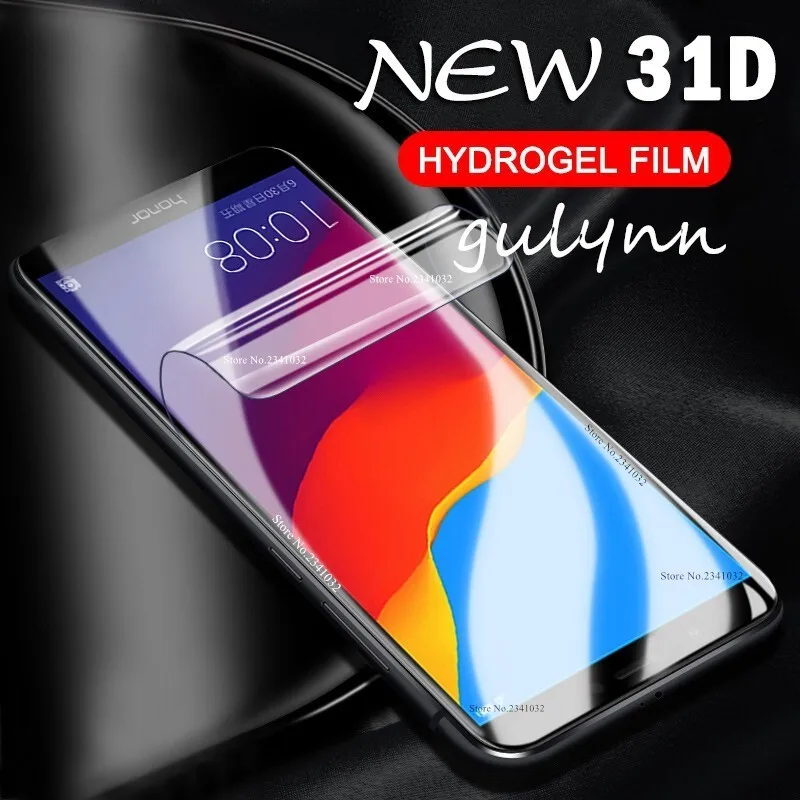 Новинка 31D полная защита Гидрогелевая пленка для Huawei P Smart Plus Nova 3i 5i 5T 6 7 SE P40Honor 30 S 20