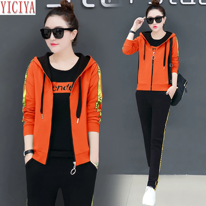 Спортивные костюмы YICIYA женские комплекты из 3 предметов комплект одежды s 2020 с