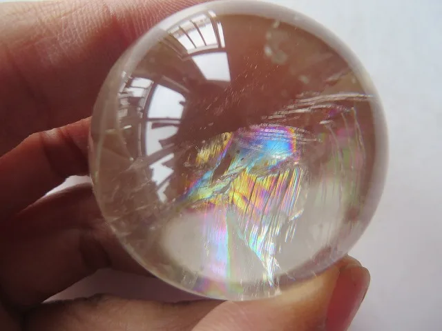 Натуральный дымчатый кварц Радужный шар хрустальный Исцеление 78 г|crystal ball wedding|ball