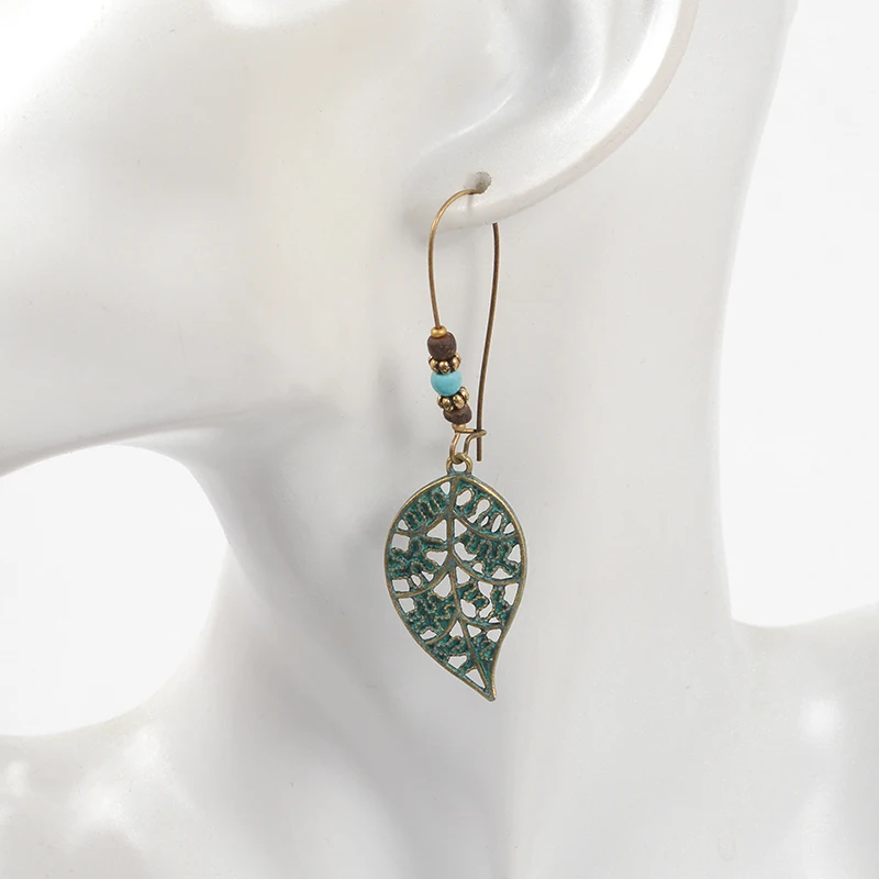 Открытое платье в этническом стиле форме листа бохо с каплевидной жемчужиной