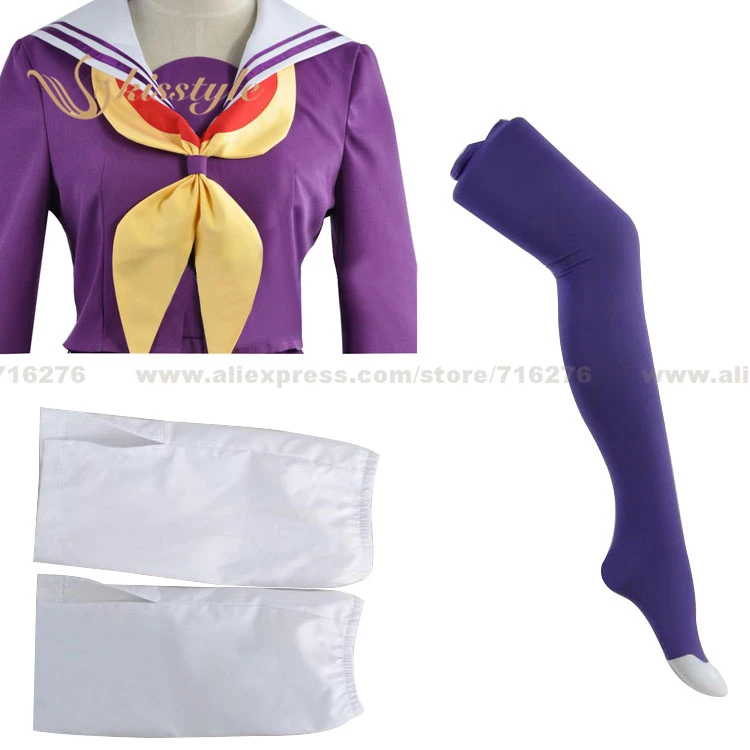 Kisstyle Fashion No Game Life Униформа Широ одежда для косплея костюм|costume fancy|clothing summercostume theme |