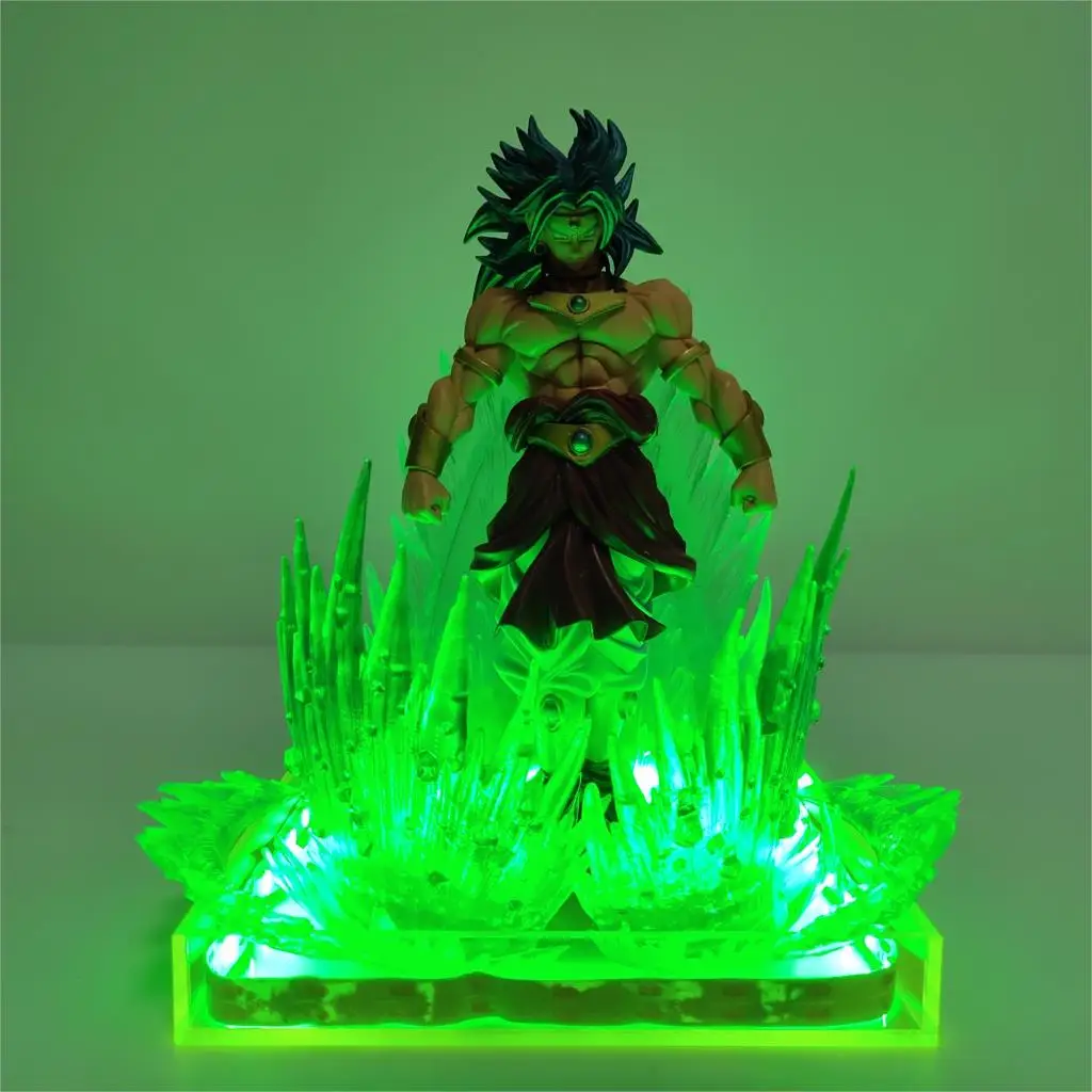 Лампа Dragon Ball Z Super Broly Broli светодиодсветодиодный с зеленым эффектом аниме игрушки