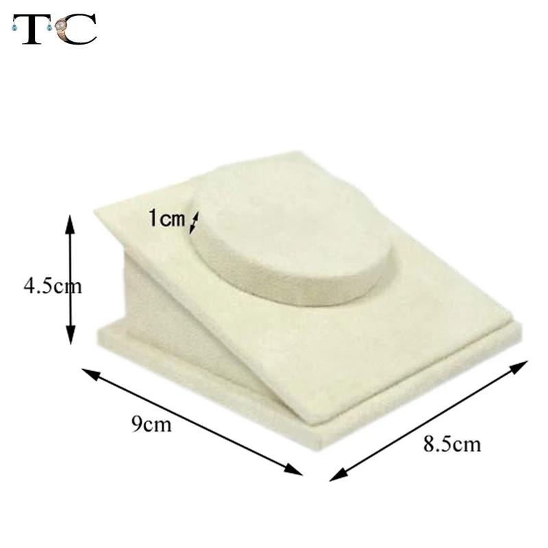 Ювелирные изделия Дисплей Браслет стенты браслет держатель стенд бежевый бархат