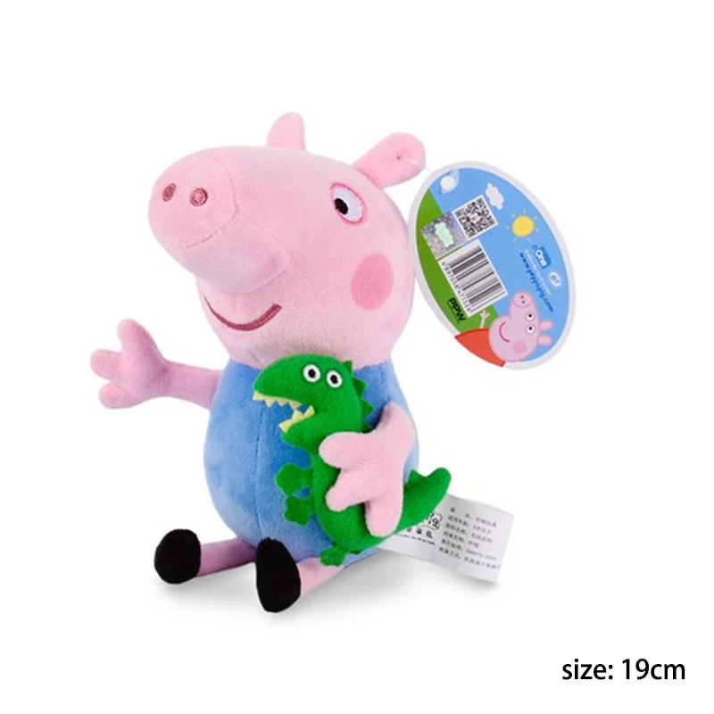 19-30 см оригинальными Peppa бабушка дедушка свинья плюшевая кавайная игрушка плюшевая зверушка-постельные принадлежности для сна подушка на день рождения для детей; подарок