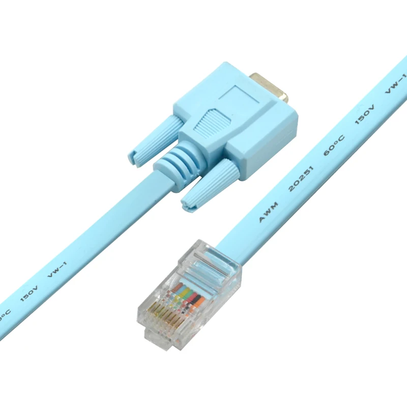 Консольный кабель маршрутизатора RJ45 Cat5e CAT6 к RS232 DB9 150 см 1 5 м|Компьютерные кабели и
