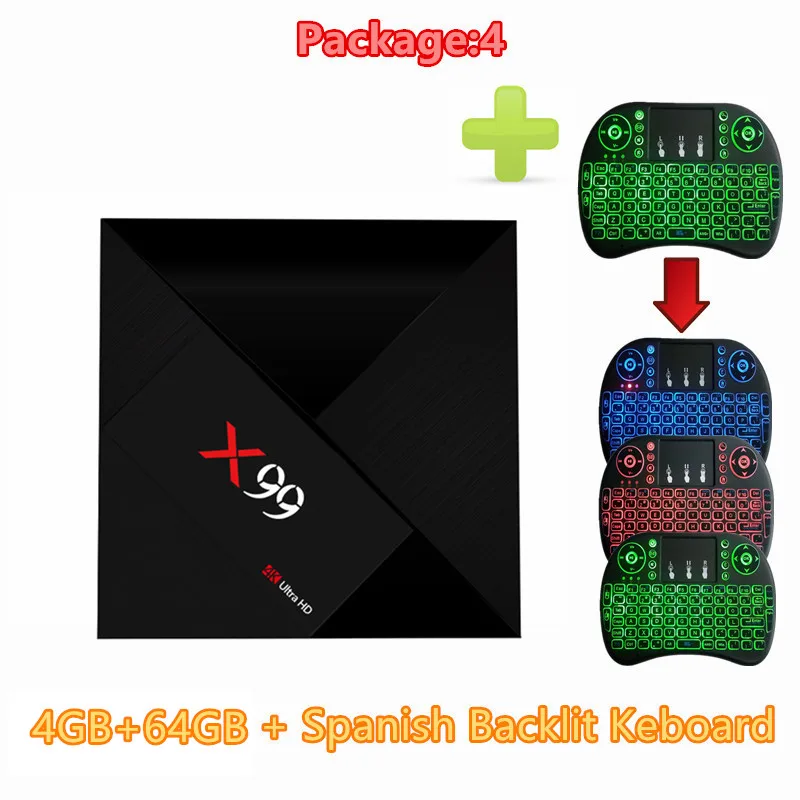 4G 64G I8 ES HAAYOT X99 RK3399 шестиядерный Android 7,1 tv Box 4G 64G Rom 2,4+ 5G Dual Wifi 1000M LAN Bluetooth 4,1 USB3.0 type-c 4K телеприставка - Цвет: 4G 64G I8 ES