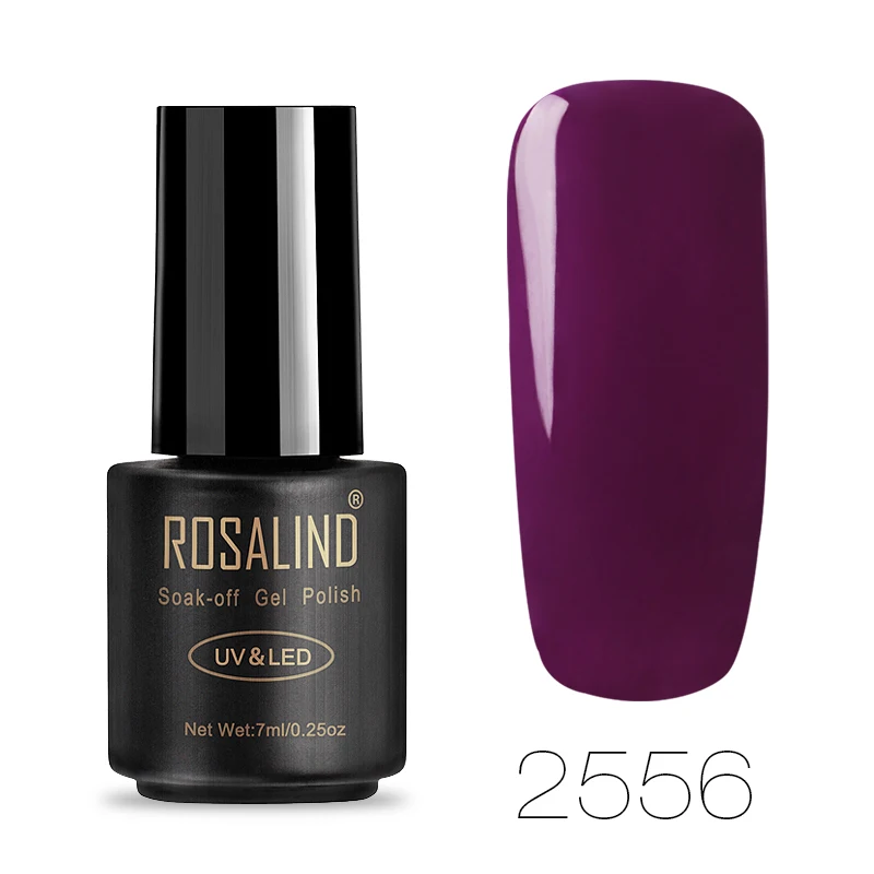 2556 ROSALIND UV набор гель-лаков для ногтей для маникюра Полиакриловый геллак Vernis полуперманентные УФ гибридные лаки для ногтей - Цвет: 2556