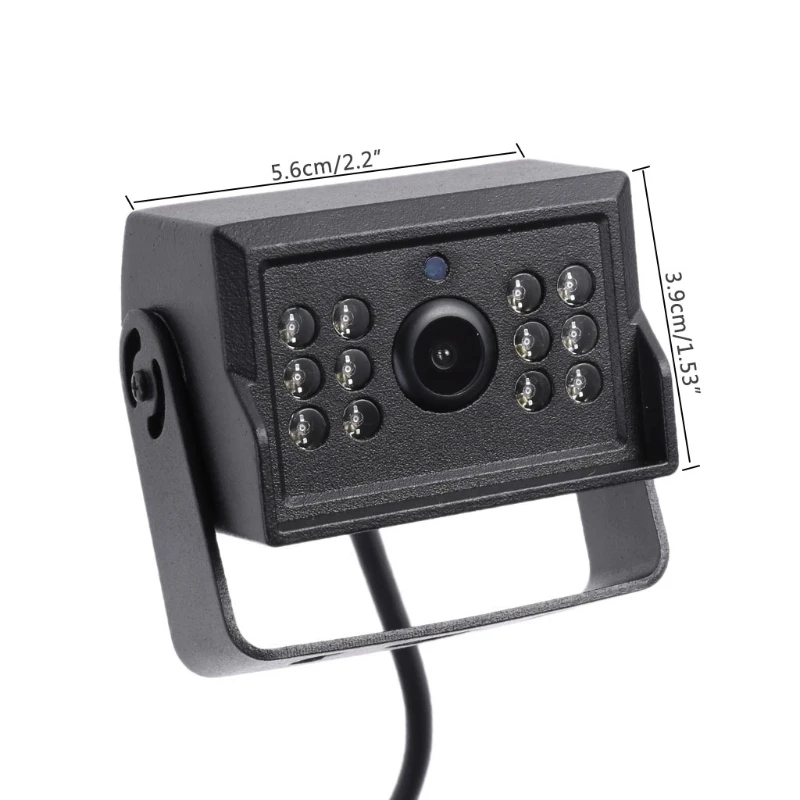 

Free delivery Rear view camera truck 24V 12V black bus car rearview IR night vision waterproof camera