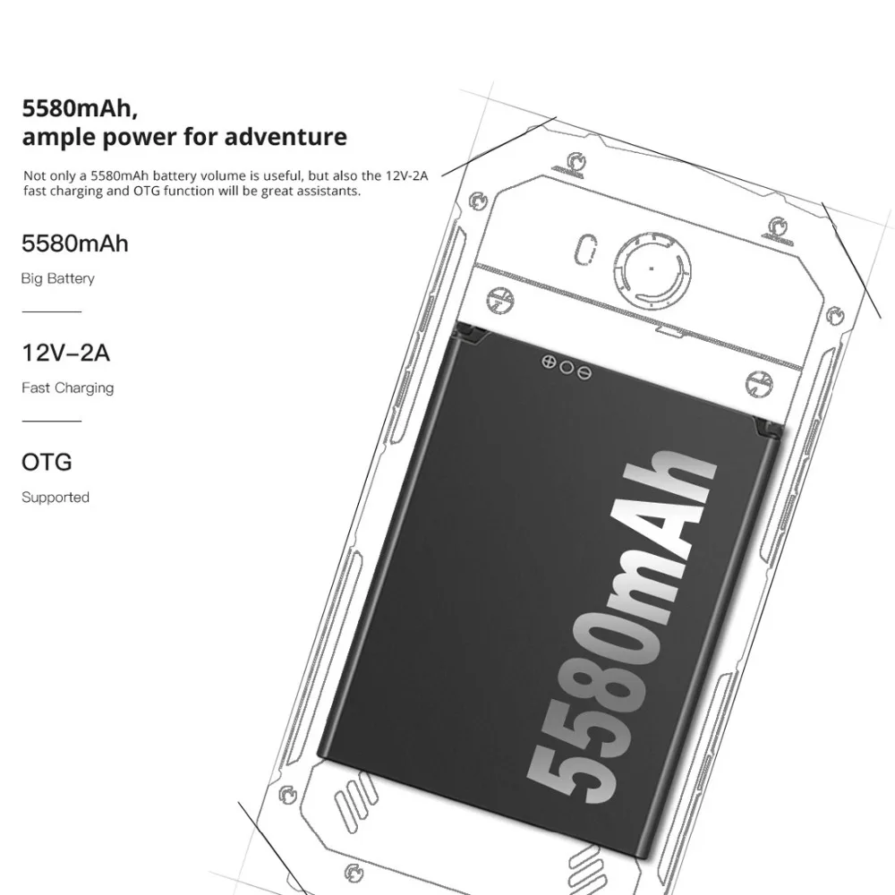 DOOGEE S60 Lite, 4 Гб, 32 ГБ, 5,2 дюйма, водонепроницаемый смартфон, 5580 мА/ч, Беспроводная зарядка, быстрая зарядка, Android 7,0, Face ID, четыре ядра, 4G, сотовый телефон