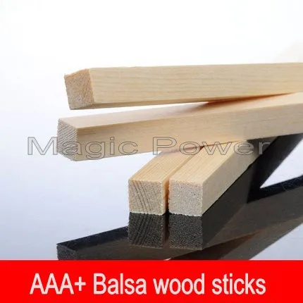 12 шт./лот AAA + деревянные палочки Balsa полоски 300 мм в длину 10 ~ 20 ширину для