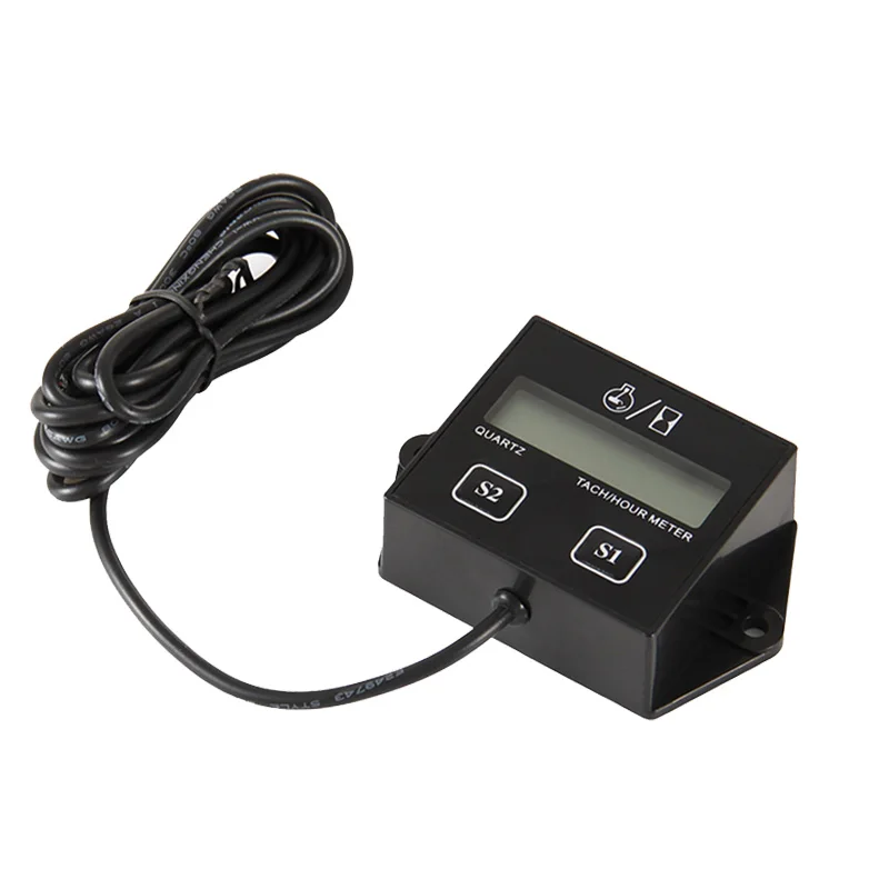 Free Shipping! Digital Resettable Petrol Engine Hour Meter Tachometer For Jet Ski Lawn Mower Motorcycle ATV Boat Generator | Автомобили и