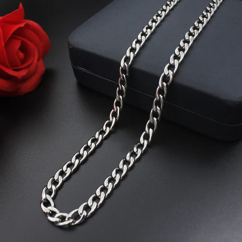 Модное простое ожерелье из титановой стали нержавеющей nk модное мужское и