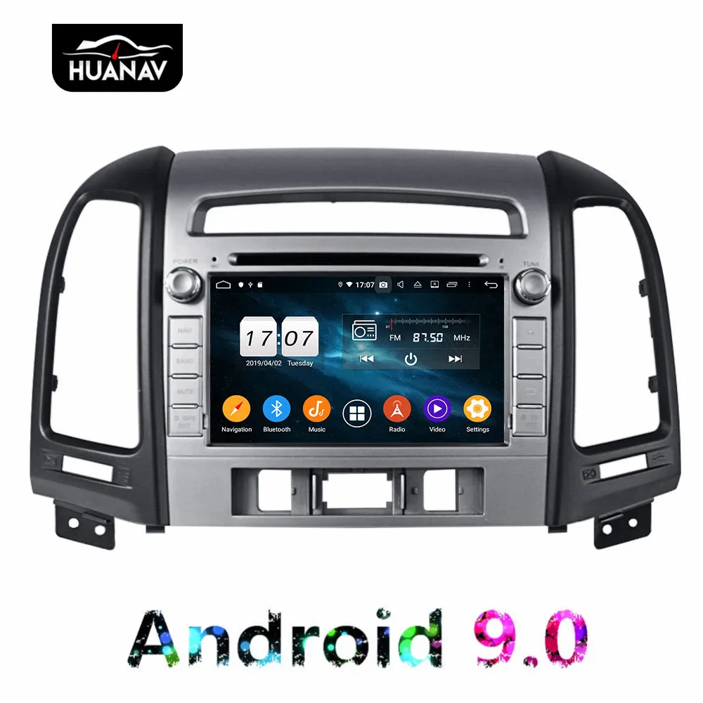 DSP Android 9 0 автомобильный dvd плеер gps навигация для Hyundai Santa fe 2006 2012 авто стерео радио