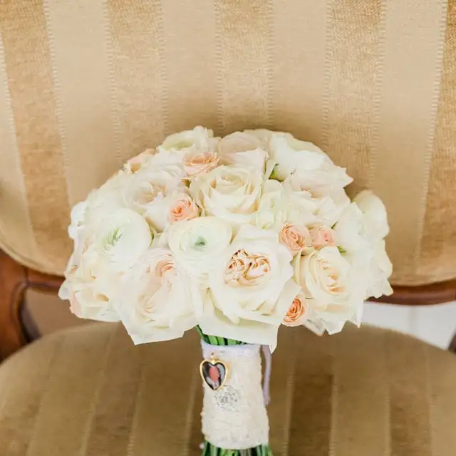 Персонализированный свадебный букет подвеска для фото Золотой Букет