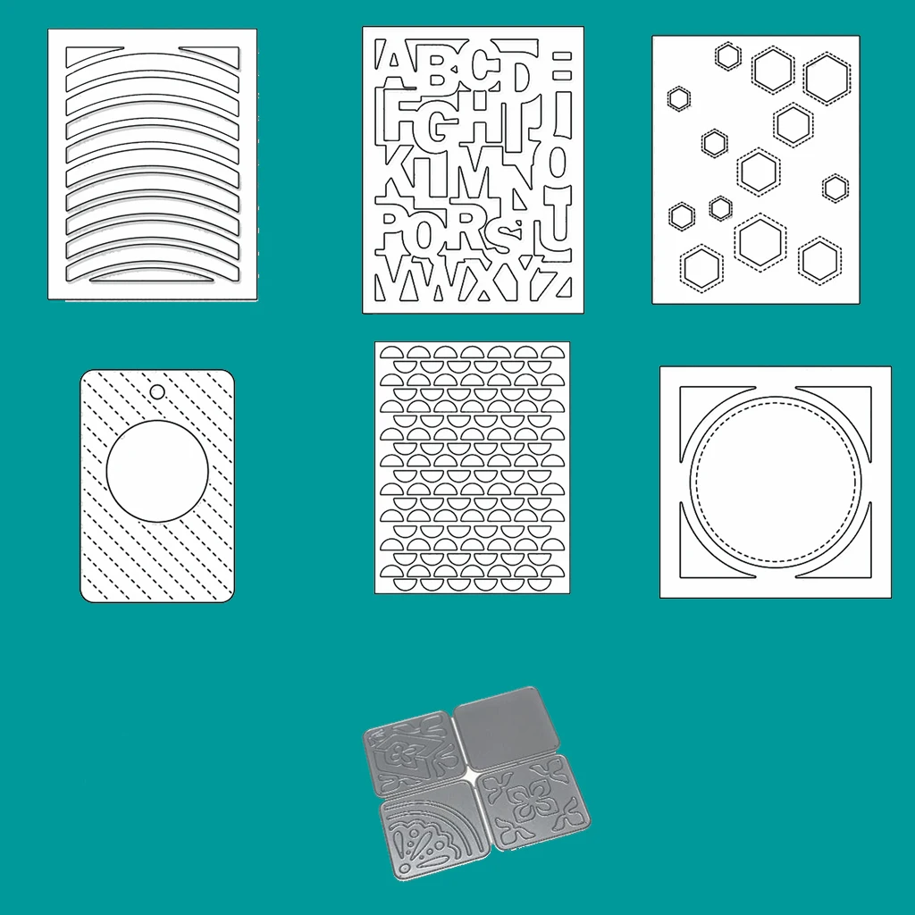 

Rectangle Irregular Frame Metal Cutting Dies Stencil For Scrapbooking Embossing DIY Paper Card album Handcrafts Templates 2019
