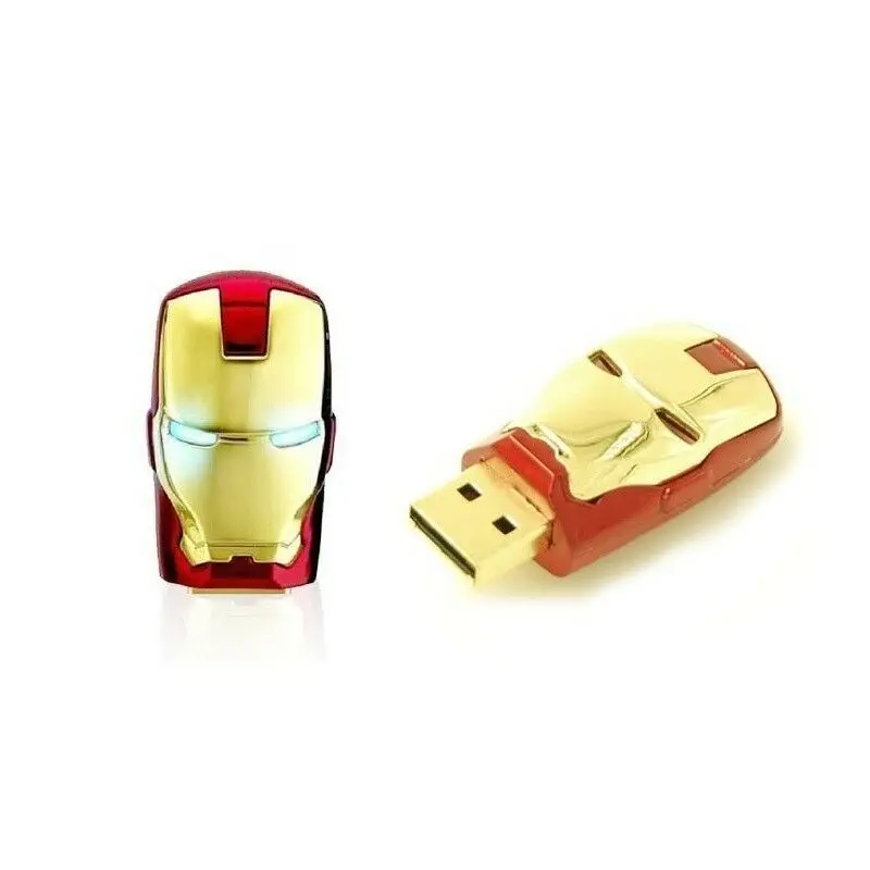J бокс светодиодный Железный человек 32GB USB флэш робот флеш накопитель 2 0 32gb для