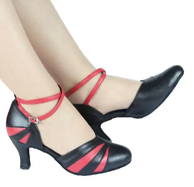 DILEECHI женские туфли для латиноамериканских танцев на низком каблуке из