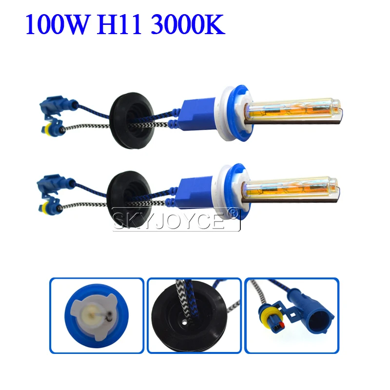 SKYJOYCE 75 Вт 100 ксеноновая HID лампа для автомобильных фар балласт комплект ксенон H1 H3