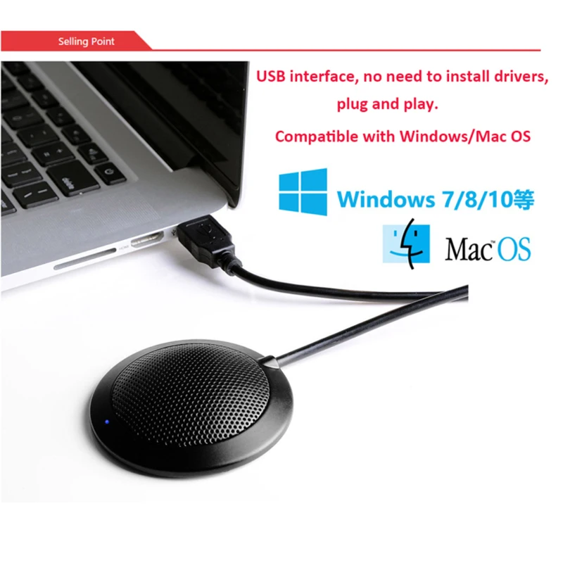 Микрофон конденсаторный всенаправленный с usb-портом | Электроника