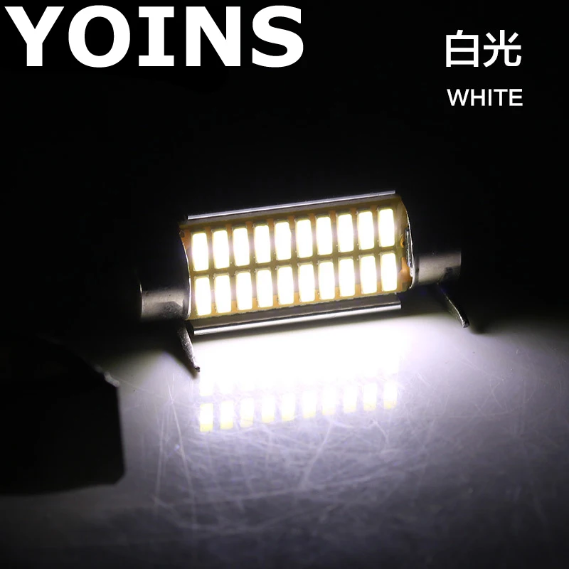 2 шт./39 мм/41 мм C5W 20 SMD 4014 Светодиодный лампочки CANBUS ERROR FREE автомобильный фестонный