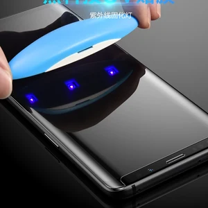 2018 uv glue screen protector for oppo find x tempered glass full cover 1 pc bit light free global shipping