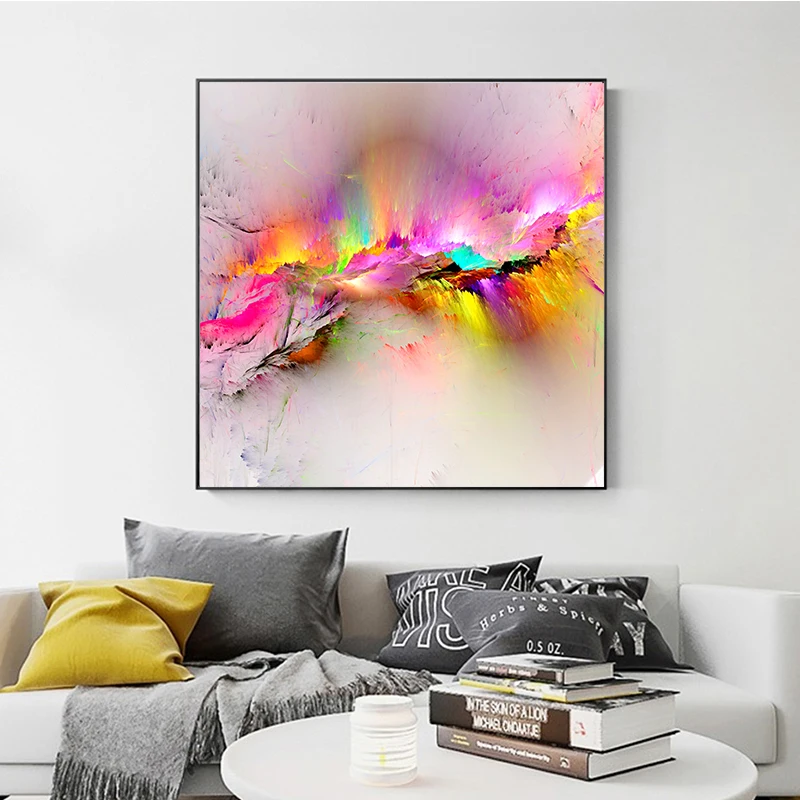 GOODECOR абстрактный холст искусство домашний декор красочное облако картина