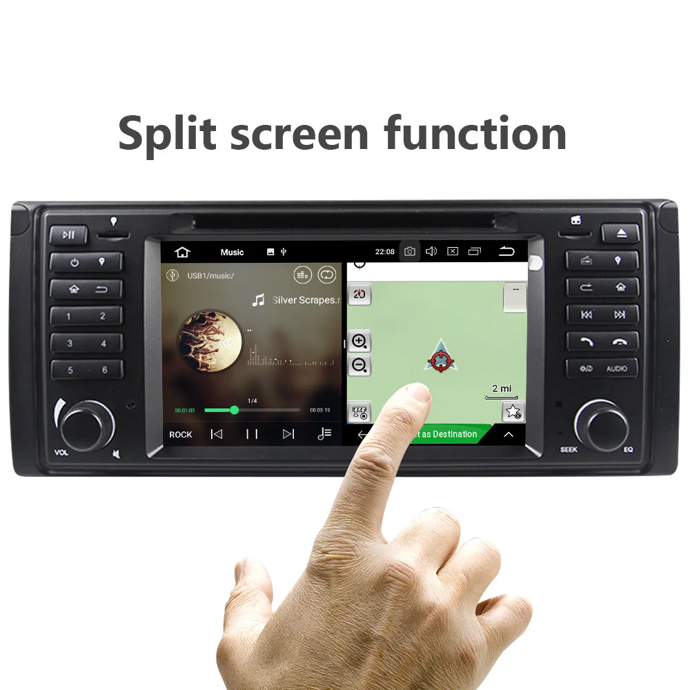 Eunavi Восьмиядерный Android 9 0 1 Din 4G ram 32G rom автомобильный dvd плеер gps navi Радио стерео для