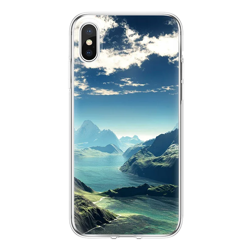 Чехол для iPhone 7 Plus 4S 5 5S SE 6 S 8 Fundas мягкий чехол 7plus plus X XR Paradise TPU Xs Max |