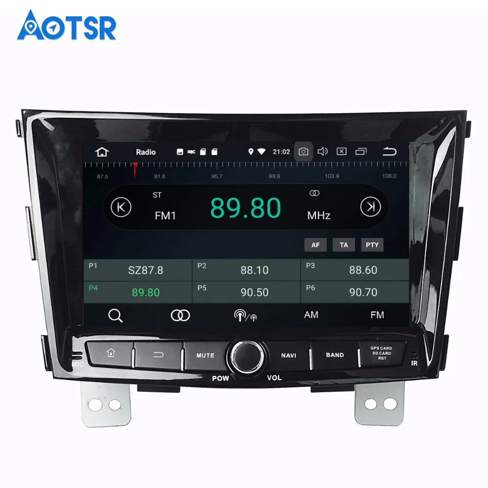 Автомобильный мультимедийный стерео радиоприемник аудио DVD плеер Android 8 0 GPS