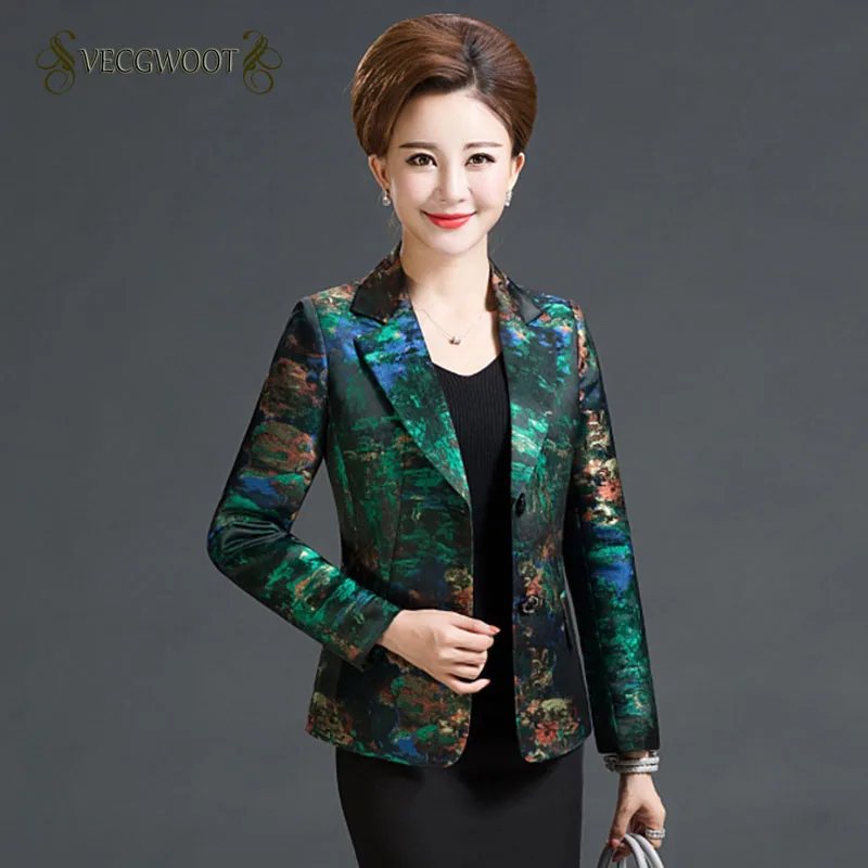 Весенне-осенний Женский костюм куртка 2020 новый модный принт с длинными рукавами