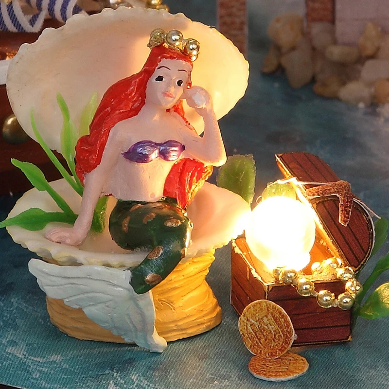 Мебель для кукольных домов набор мебели стеклянных покрытий сборки кукольного