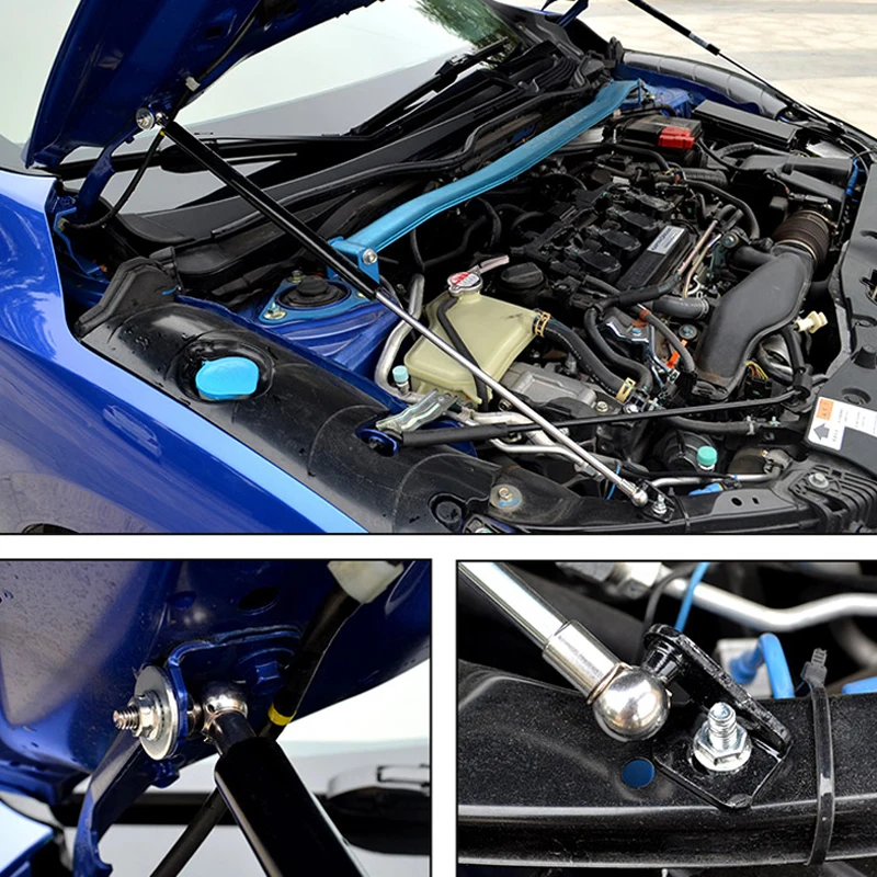 Для Honda Civic абсолютно двигатель капот амортизационная стойка амортизатор подъемник поддержка гидравлический стержень Trust Rod 2 шт