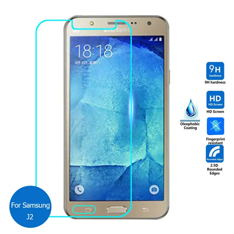 Защитное стекло закаленное для Samsung galaxy J2 2015 2 шт.|screen protector|pelicula de vidroscreen protector film |