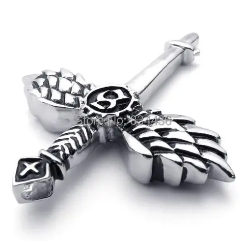 Бесплатная доставка высококачественные подвески в форме меча из нержавеющей