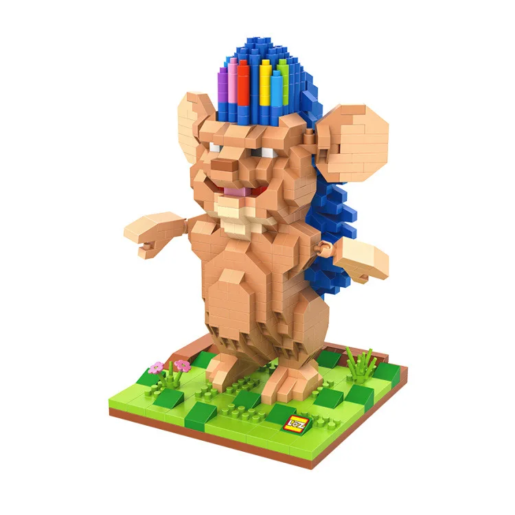 LoZ Алмазные блока Бобби Ежик колючий жизнь животных модель фильм Micro Building Block