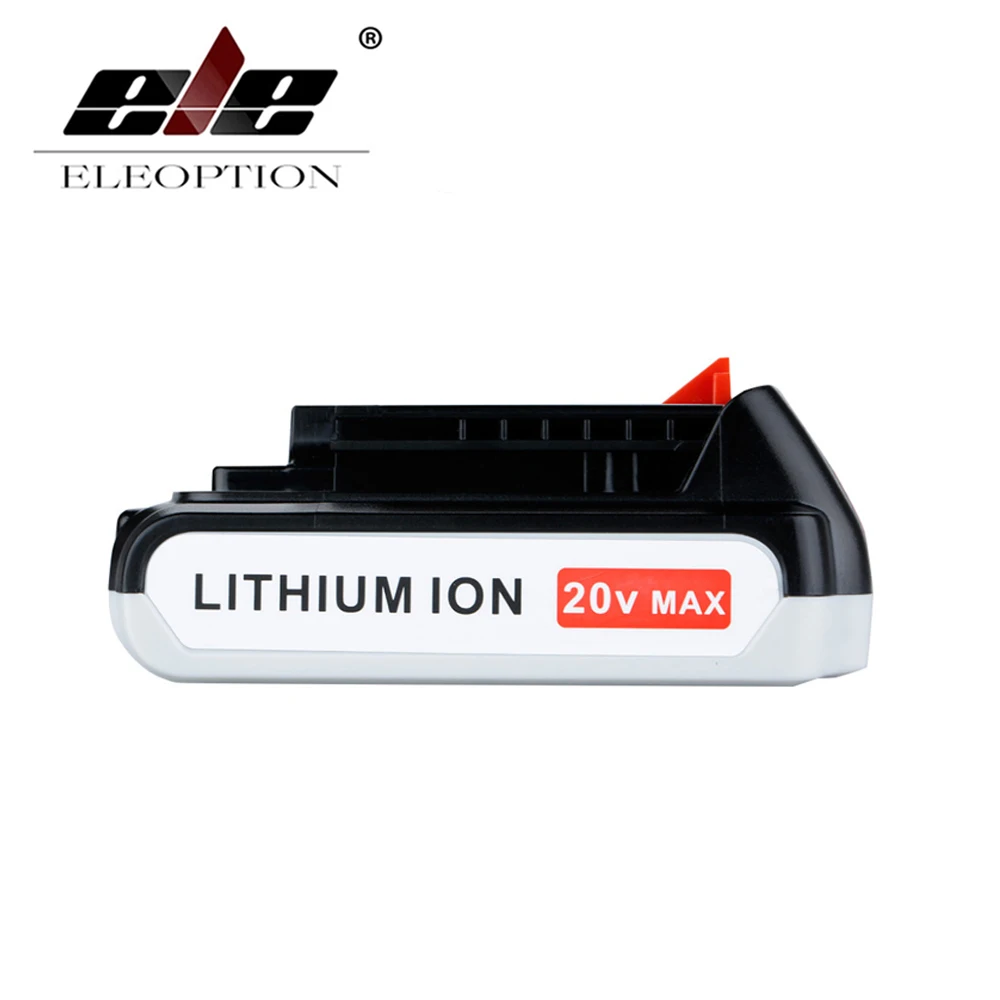 ELEOPTION 20 В 2000 мАч литий ионный Перезаряжаемые Батарея для Black & Decker LB20 LBX20 LBXR20 LPP120