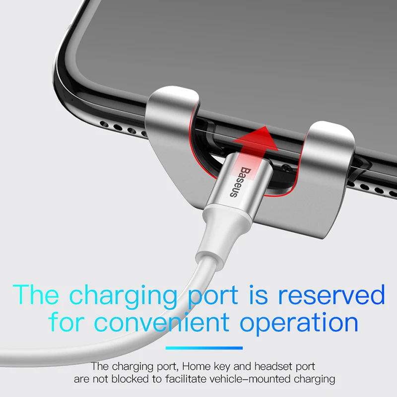 Автомобильный держатель для телефона Baseus для iPhone, samsung, держатель для мобильного телефона, подставка, металлический, Гравитационный, с вентиляционным отверстием, gps, держатель для сотового телефона в автомобиле