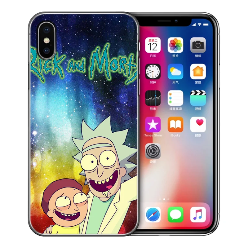 Роскошный чехол для телефона Rick And Morty iPhone 5 5S SE 6 6S Plus 7 8 XS Max X XR Мягкий силиконовый