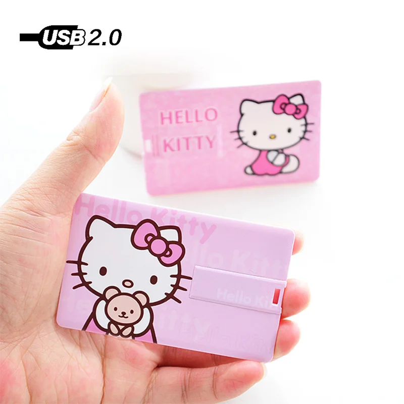 Hello открытка с котенком Usb флеш накопитель карта памяти 4 ГБ 8 16 32 64 Гб 128