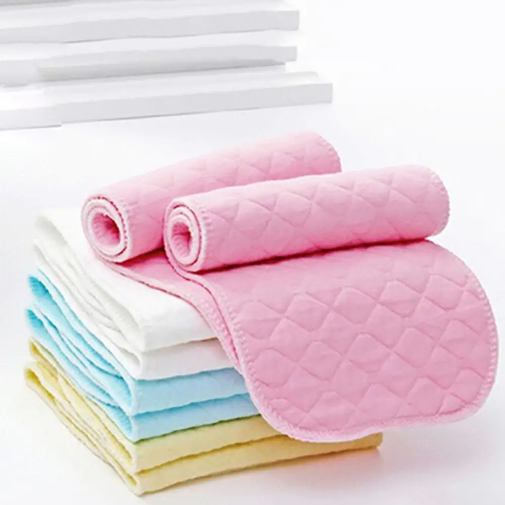 

10 шт многоразовая хлопковая ткань для ребенка подгузник моющийся 3 слоя подгузник вкладыши в многоразовые подгузники