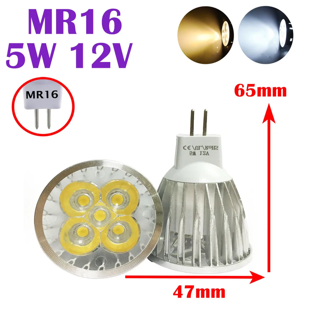 Супер яркий светодиод 3W 5W 7W MR16 GU10 Светодиодный точечный светильник 12V 86 265V лампа
