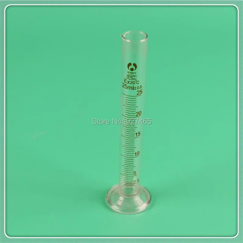 Стеклянный градиентный цилиндр 25 мл мерный мерные градиенты стеклянный