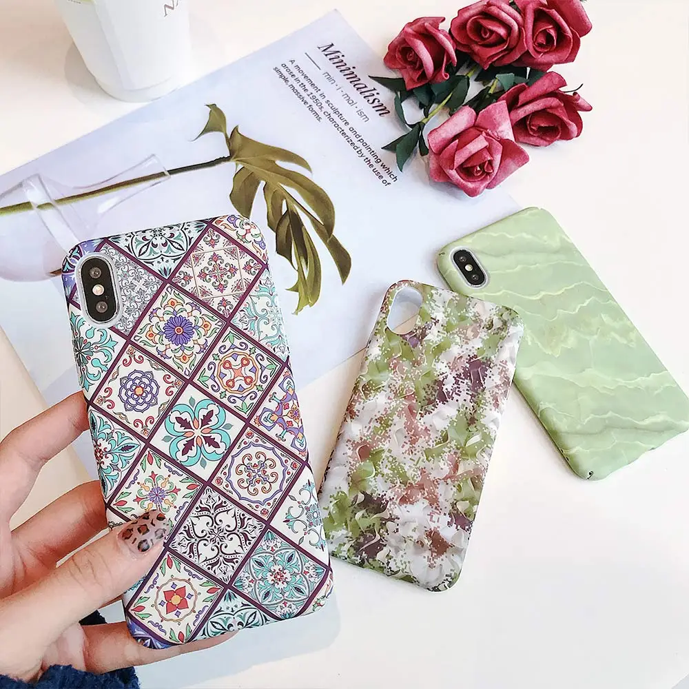 KISSCASE Винтаж цветочным узором чехол для телефона samsung Galaxy J6Plus J3 J5 J7 2017 Note 9 8 S8 S9 S10