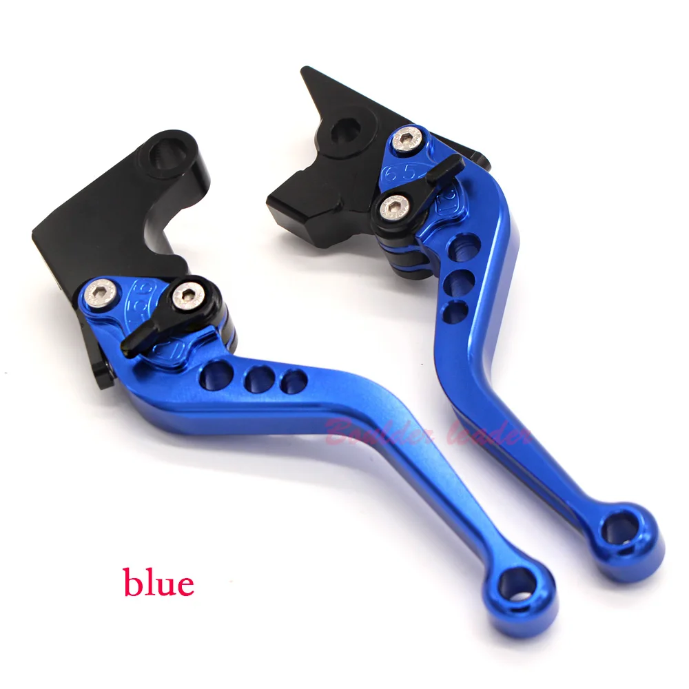 Blue Для SUZUKI GSR 750 2011- GSR 600 2006-2011 аксессуары для мотоциклов CNC Короткие тормозные рычаги сцепления логотип GSR - Цвет: Blue