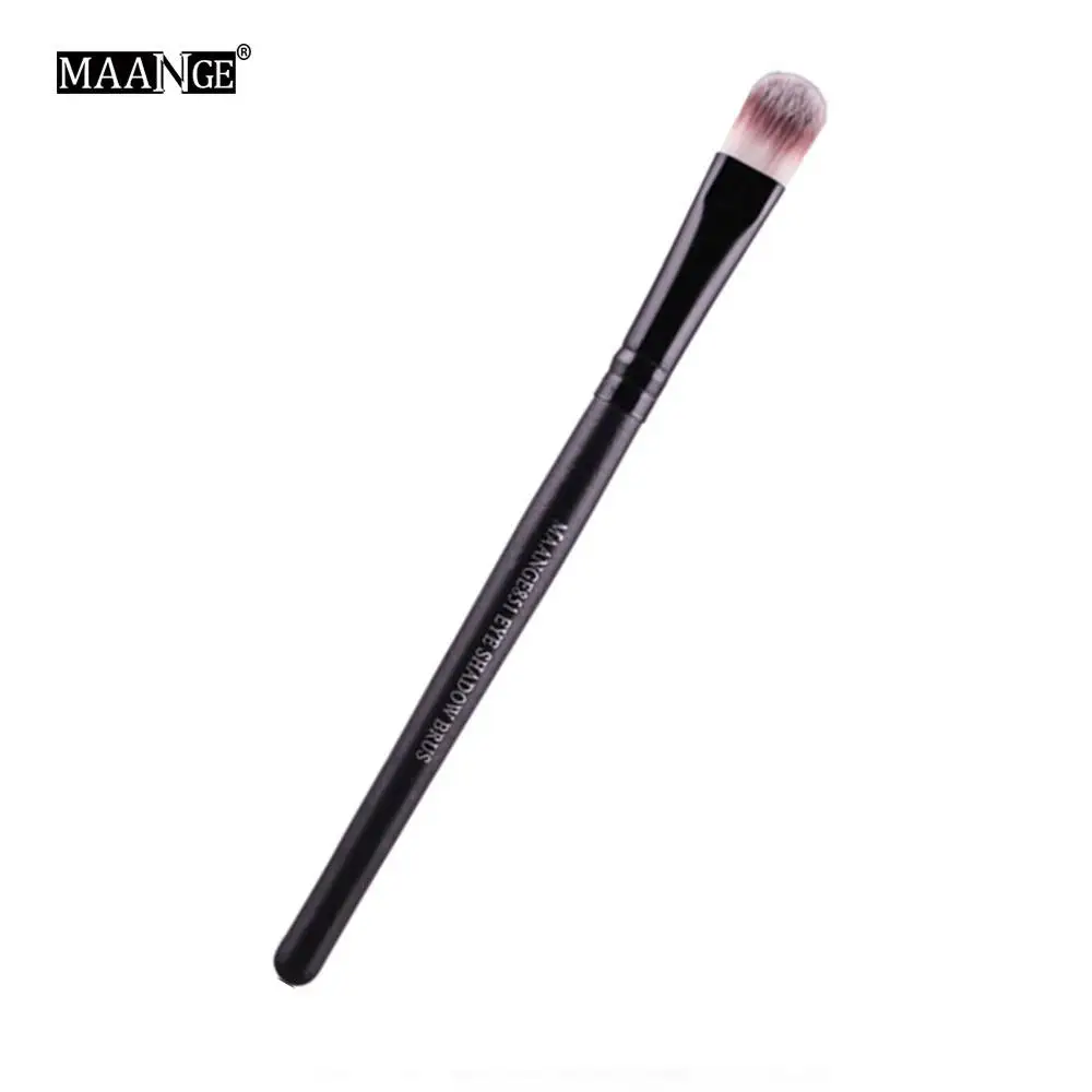 Black small MAANGE 1/3 шт профессиональный макияж глаз кисти Маленькая плоская тени для век Карандаш тени для век Макияж Кисть для макияжа Красота ящик для инструментов - Handle Color: Black small