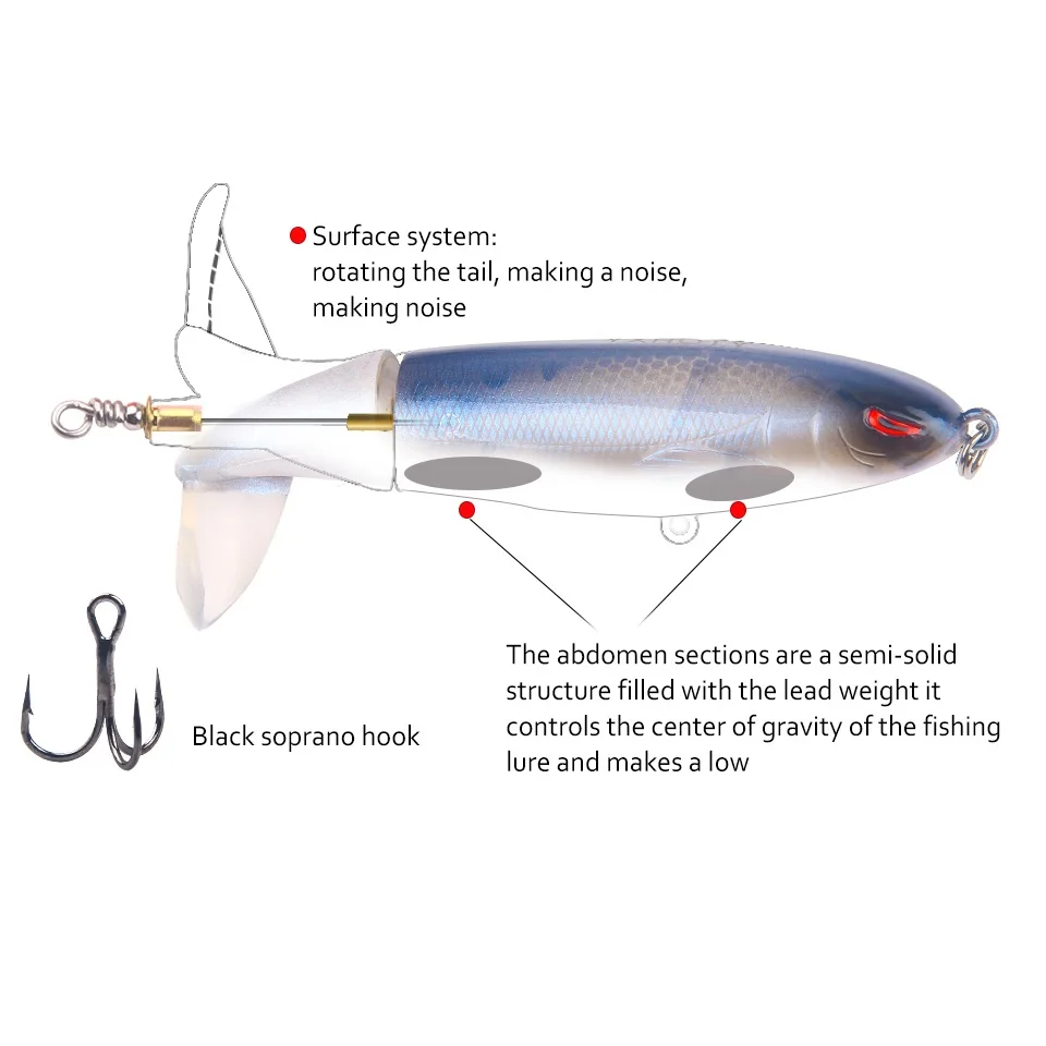 1 шт. Whopper plopper 10 см 13 г плавающий Поппер рыболовная приманка искусственная жесткая