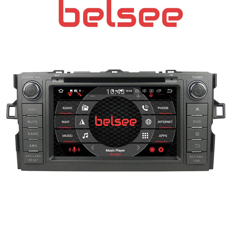 Belsee Android 10 стерео PX6 головное устройство DVD проигрыватель с навигационной