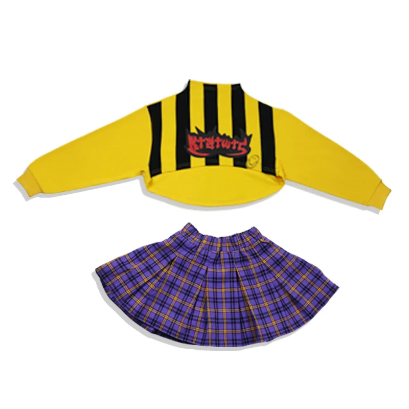 2019 г. Весенний новый костюм для джазовых танцев девочек Детские костюмы уличного