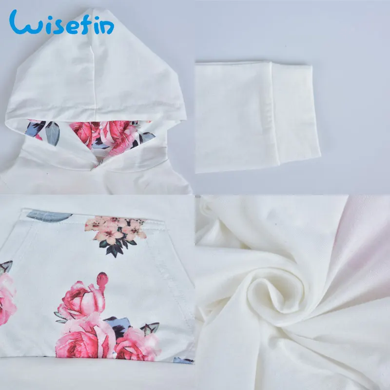 Wisefin комплект одежды для новорожденных девочек зимний с цветочным принтом