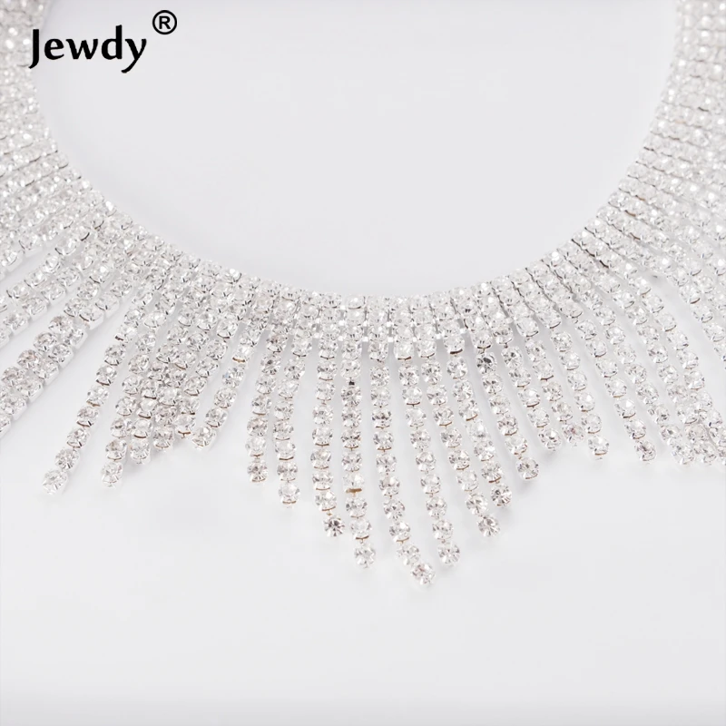Новые роскошные хрустальные ожерелья Чокеры для женщин стразы колье с